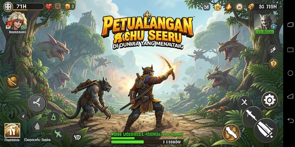Screenshot gameplay 71H menampilkan aksi petualangan yang seru.