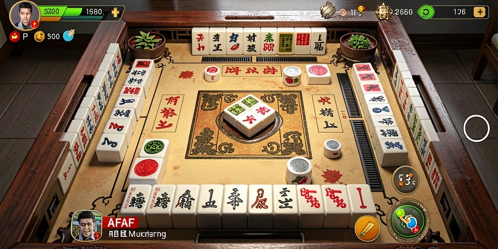 Screenshot AFAF menampilkan gameplay Mahjong yang menarik dengan grafis yang menawan.