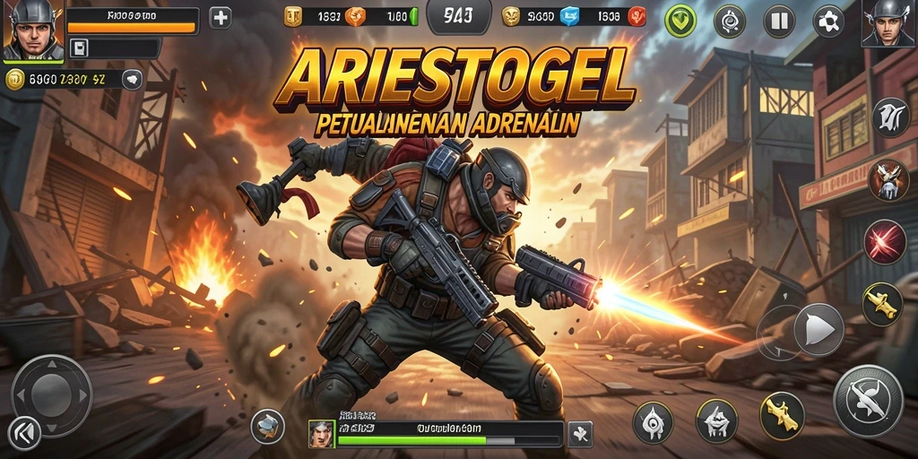 Tangkapan layar menampilkan aksi mendebarkan dari gameplay ARIESTOGEL.