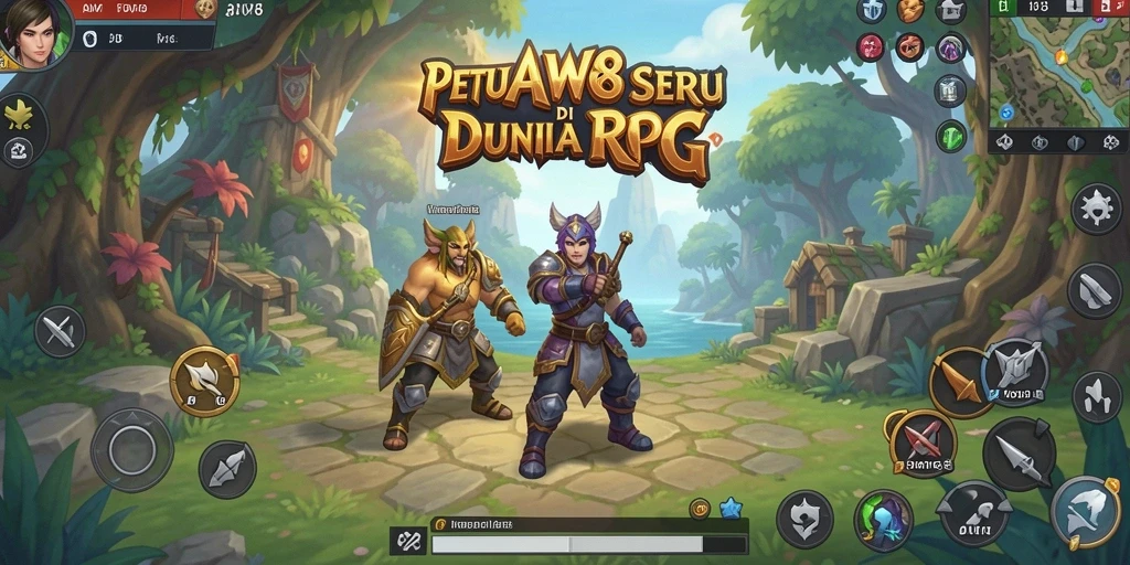 Gameplay seru dan imersif di dunia RPG AW8 dengan karakter dan misi menarik.