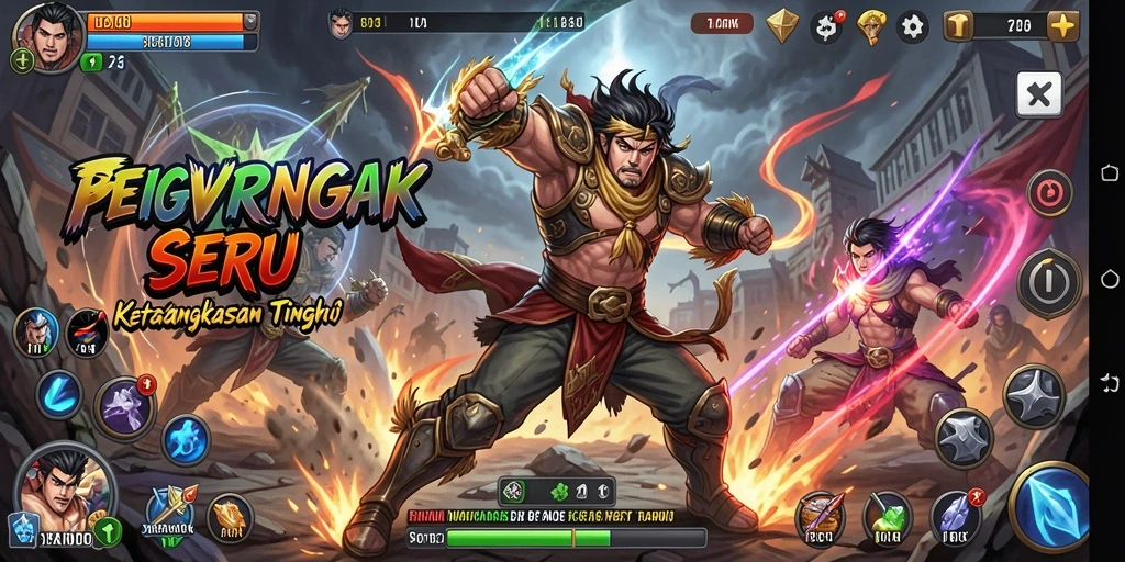 Screenshot menampilkan pertarungan epik dalam BIGWINNER dengan aksi mendebarkan.