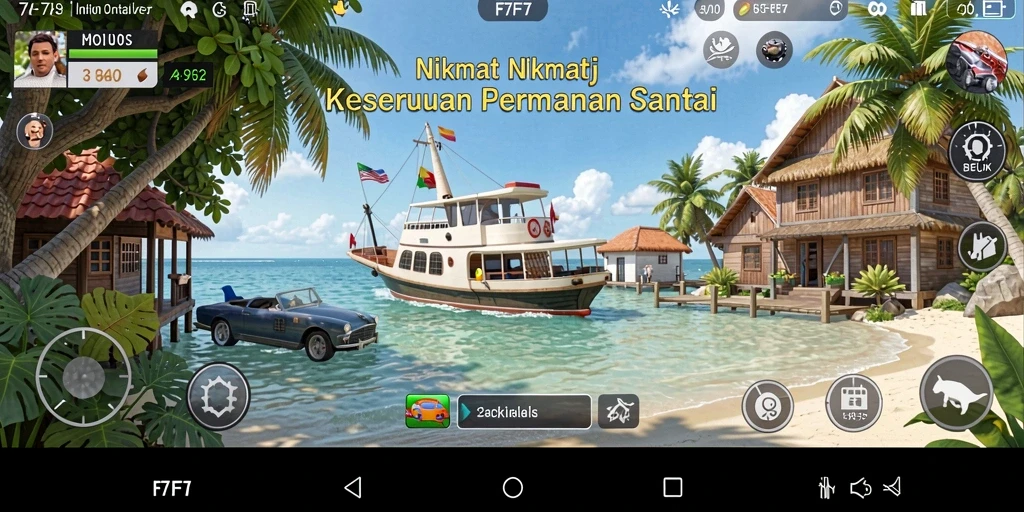 Tangkapan layar menunjukkan aksi seru gameplay F7F7 yang mengasyikkan.