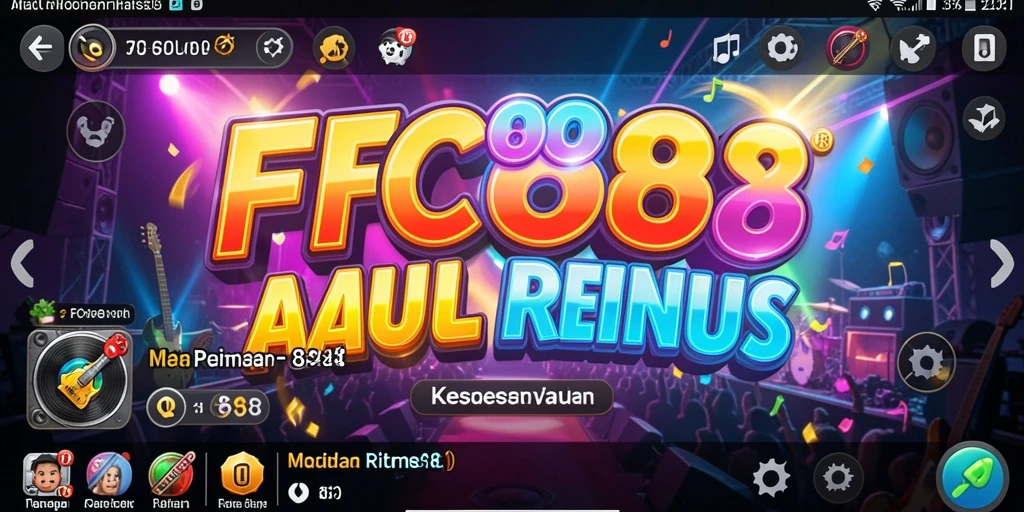 Tampilan gameplay FC888 yang penuh warna dan dinamis.