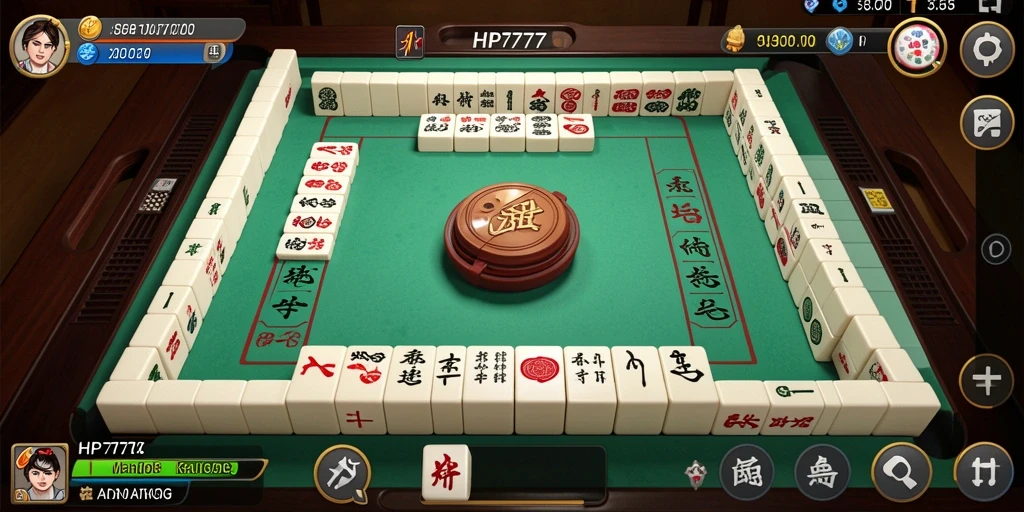 Menampilkan gameplay seru dari HP777 dengan elemen Mahjong yang menarik.