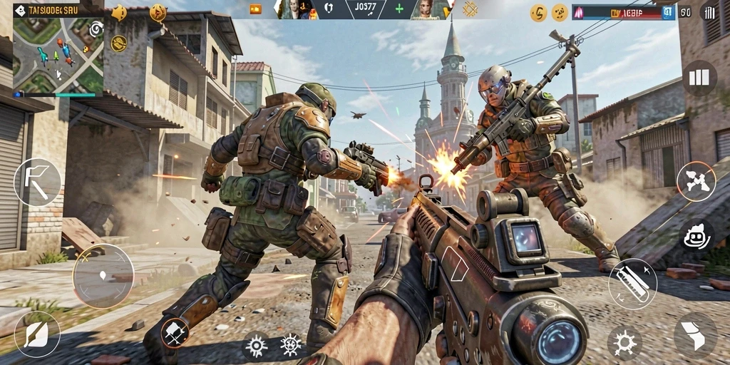 Tangkapan layar gameplay JOS77 menampilkan aksi pertarungan yang mendebarkan.