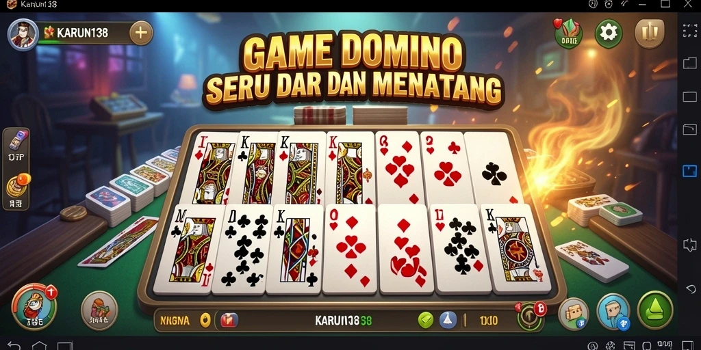Tampilan gameplay menarik dari <strong>KARUN138</strong> dalam aksi permainan Domino.