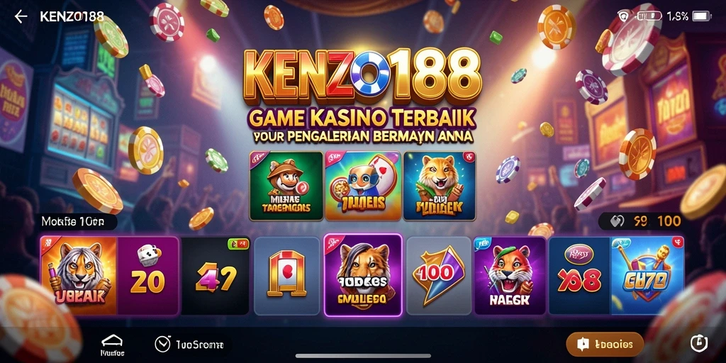 Tampilan menarik dari gameplay Kasino di KENZO188.
