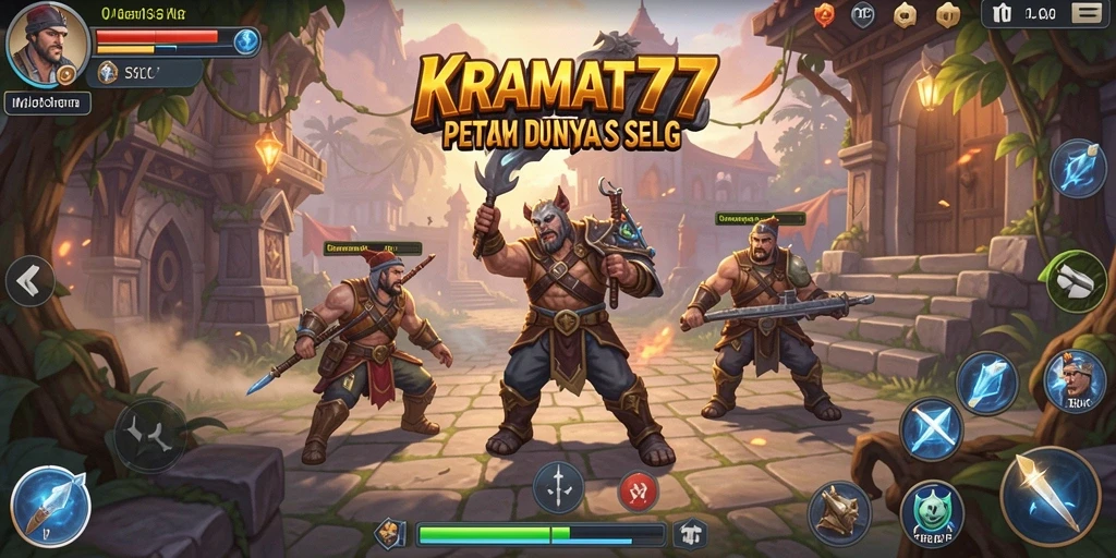 Tampilan gameplay KRAMAT77 yang menarik dan strategis.