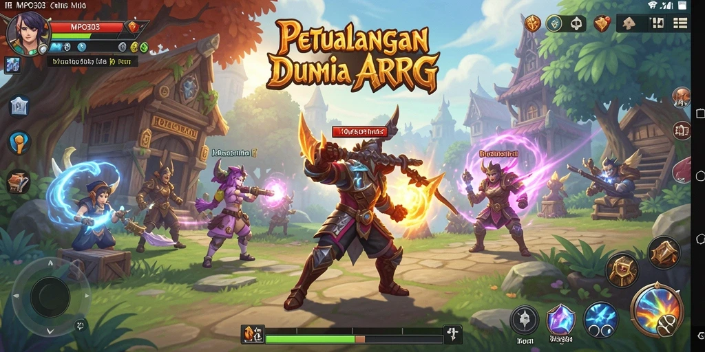 Gameplay menarik dengan aksi pertempuran ARPG yang intens.