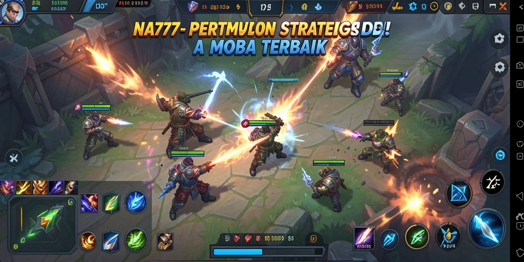 Tampilan seru dan aksi dinamis di NA777 MOBA.