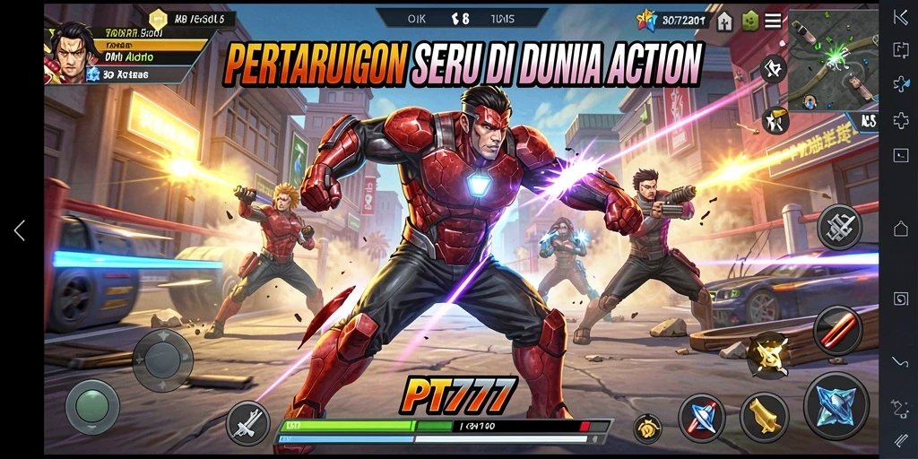 Gameplay seru dengan aksi cepat di PT777.