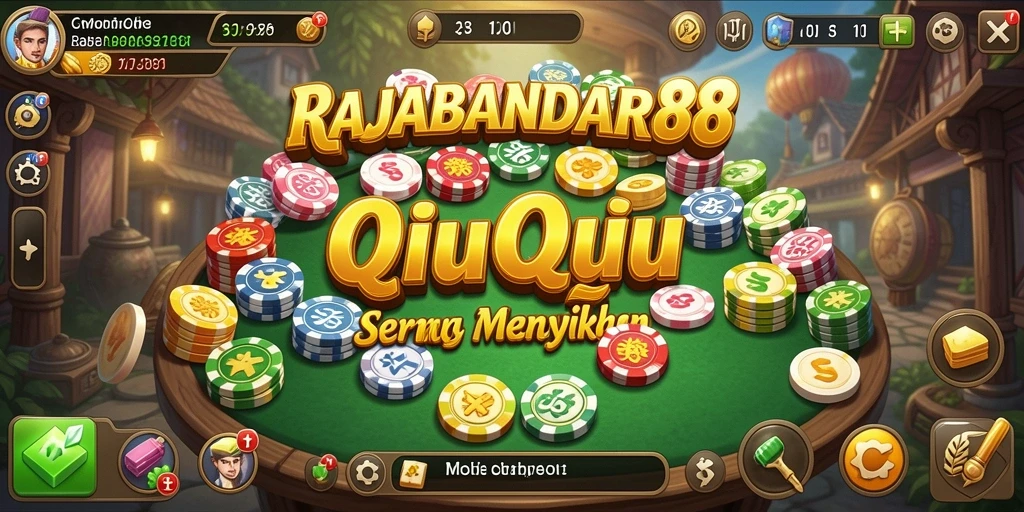Tampilan gameplay QiuQiu yang mengasyikkan di RAJABANDAR88.