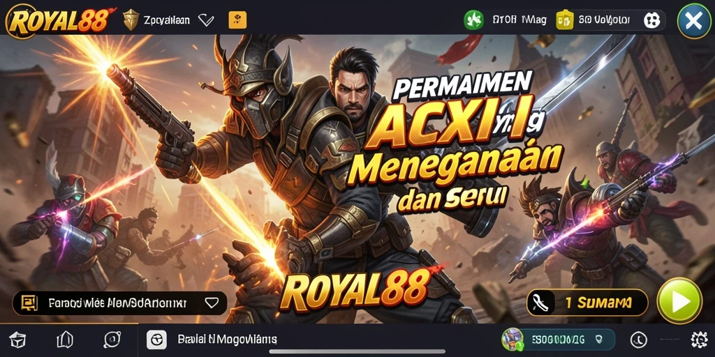 Tangkapan layar dari gameplay mendebarkan di ROYAL88.
