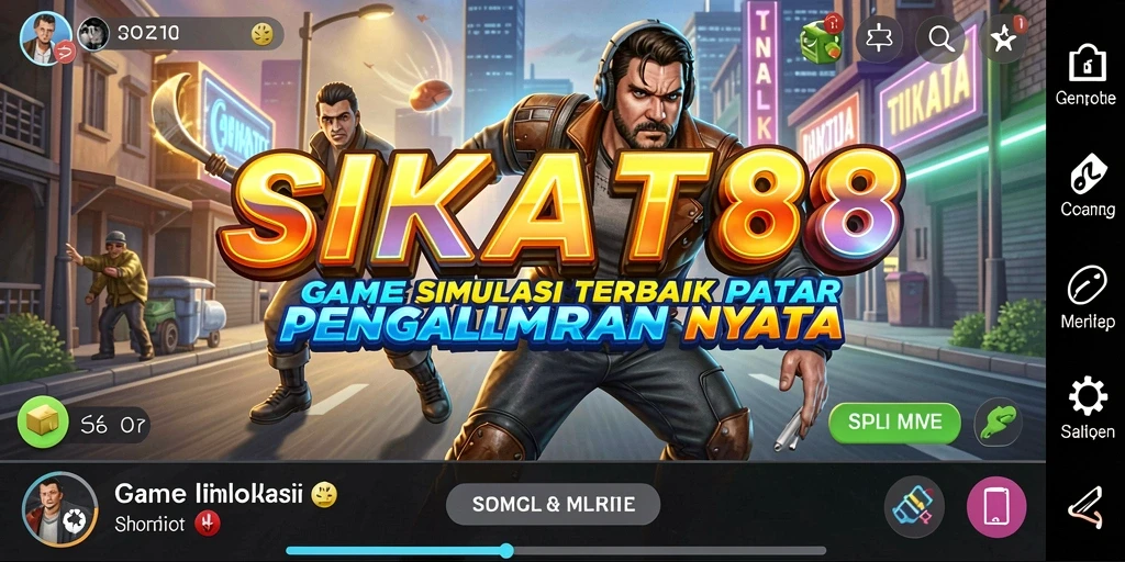 Tampilan gameplay SIKAT88 menampilkan interaksi realistis dalam simulasi kehidupan.