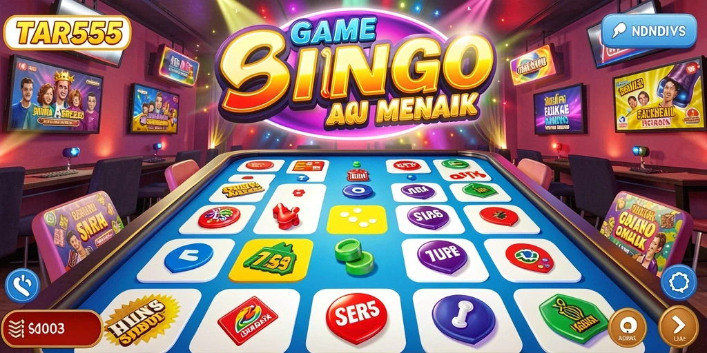 Tampilan gameplay menarik dari TAR555 dengan tema Bingo yang beragam.