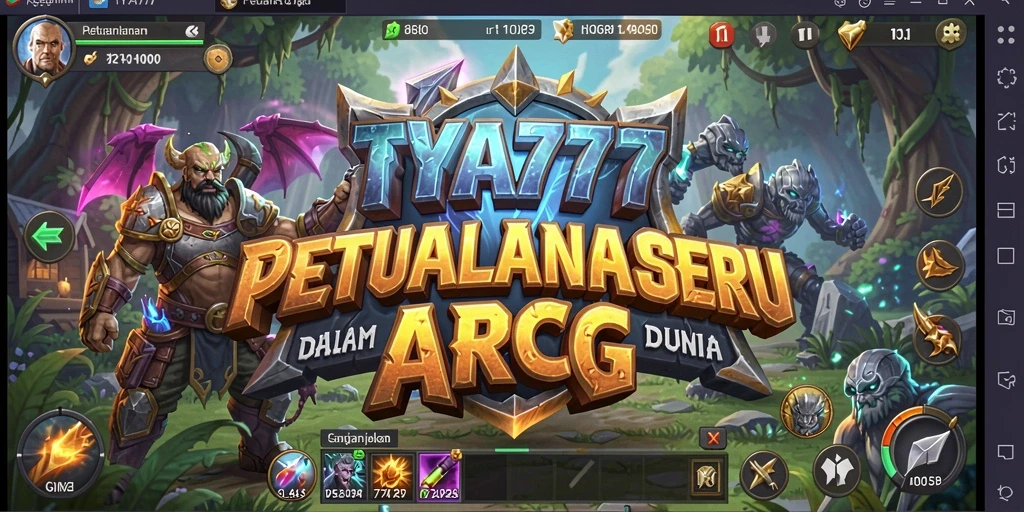 Gameplay epik dengan pertarungan seru di dunia fantasi.