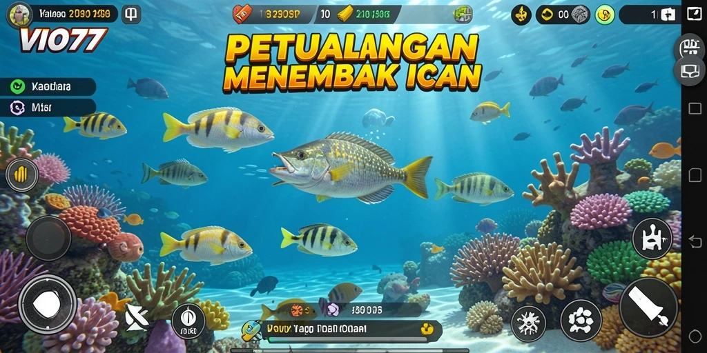 Gameplay seru Tembak Ikan di VIO77 yang penuh warna.