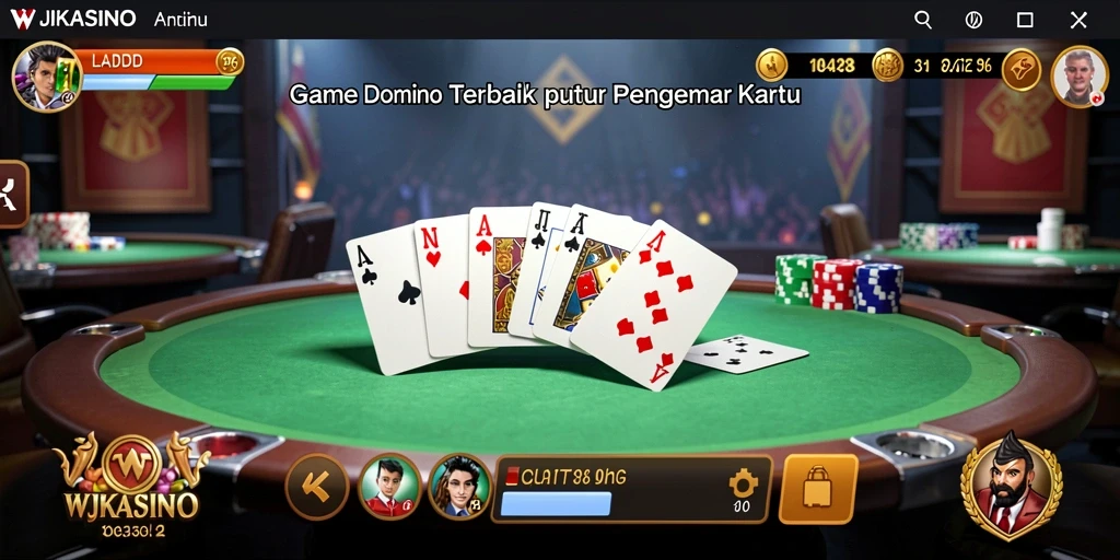 Gameplay seru di WJKASINO saat bermain Domino dengan teman.