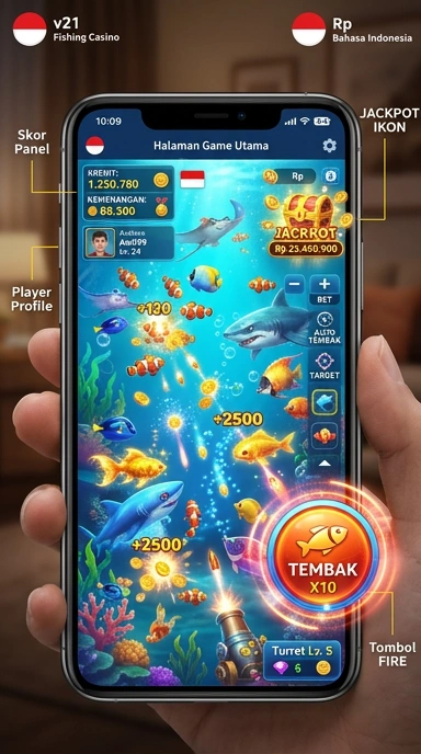 Tampilan antarmuka pengguna yang intuitif di v21.
